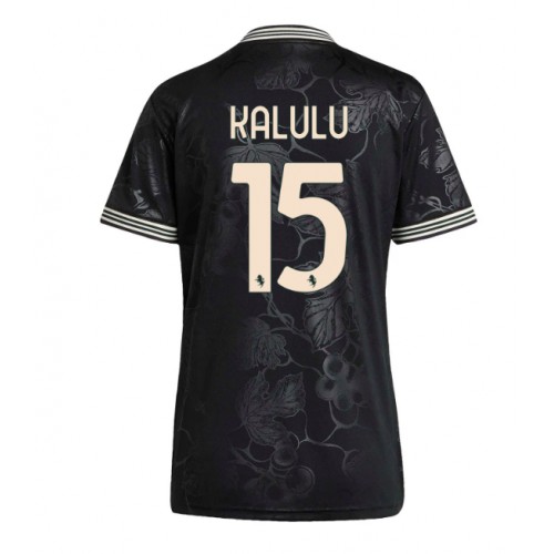 Stroje piłkarskie Juventus Pierre Kalulu #15 Koszulka Trzeciej dla damskie 2025-26 Krótki Rękaw